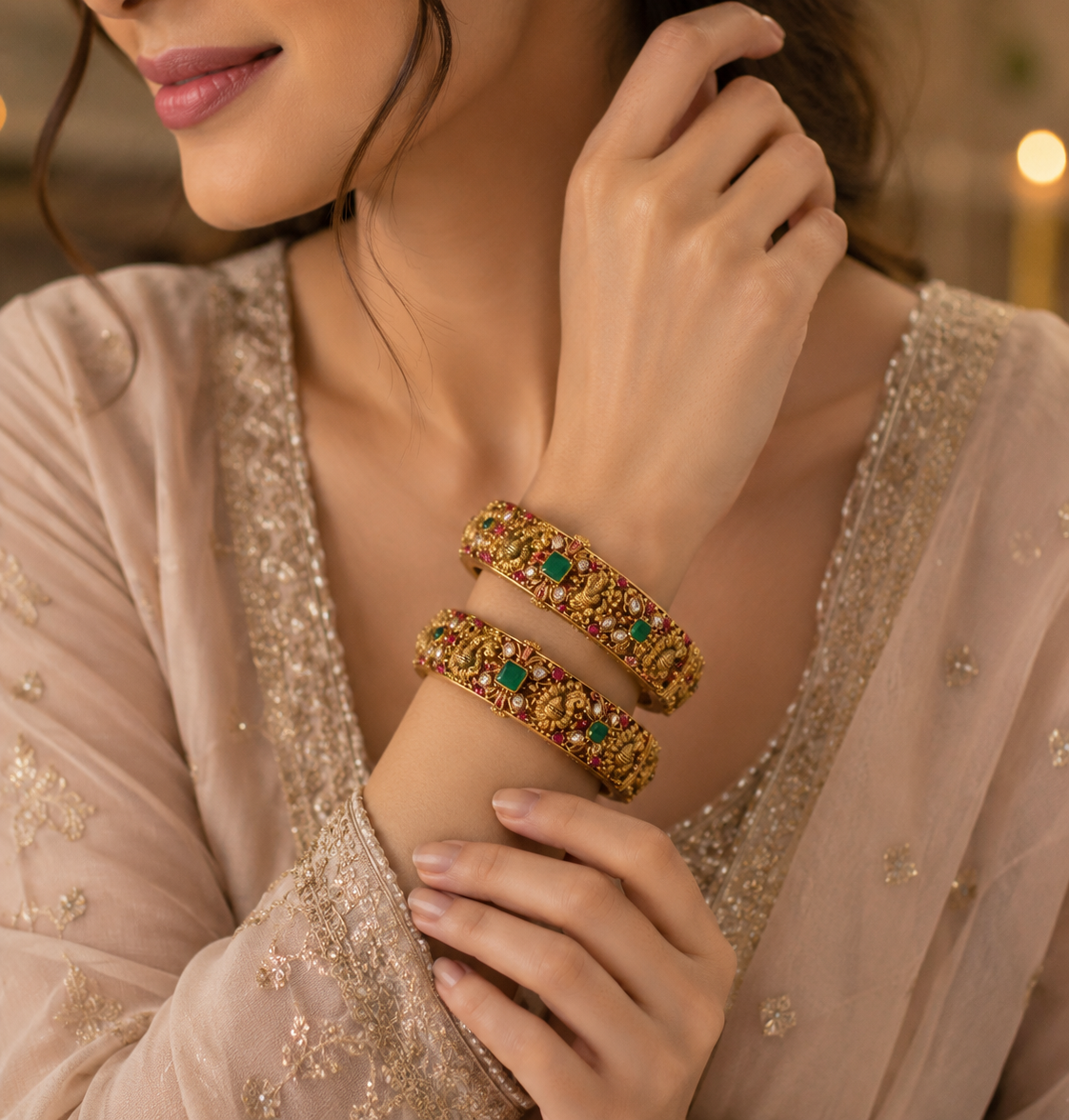 CUSTOMIZED GOLD BANGLES