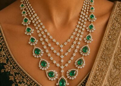 layer diamond necklace