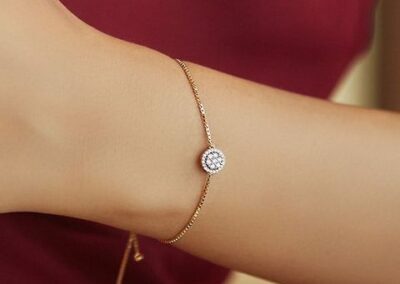 minimal diamond bracelet